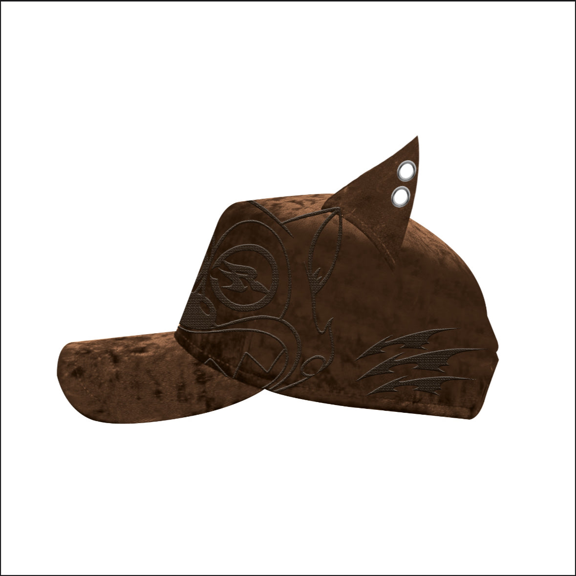 Cognac Velour Hat