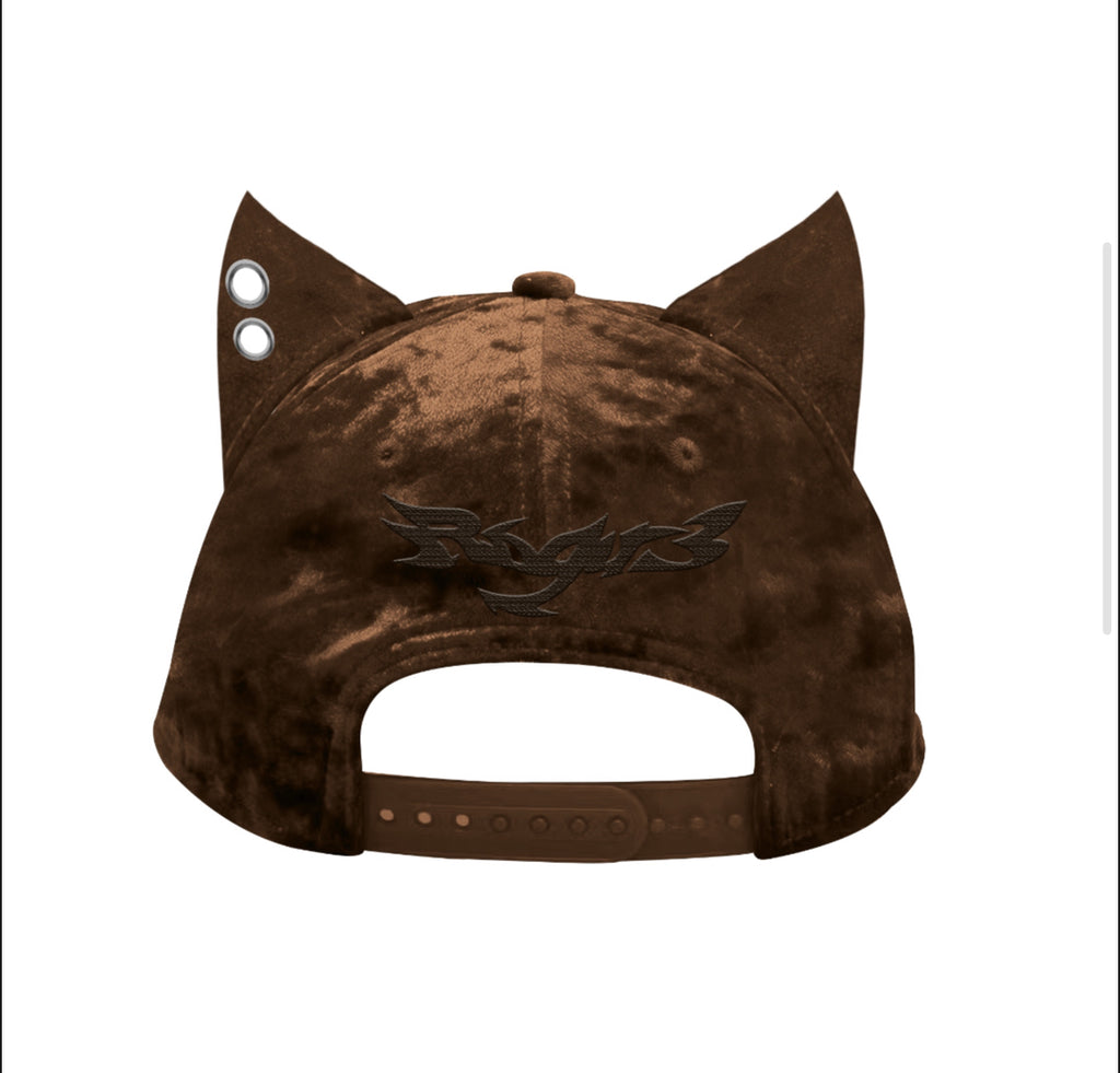 Cognac Velour Hat